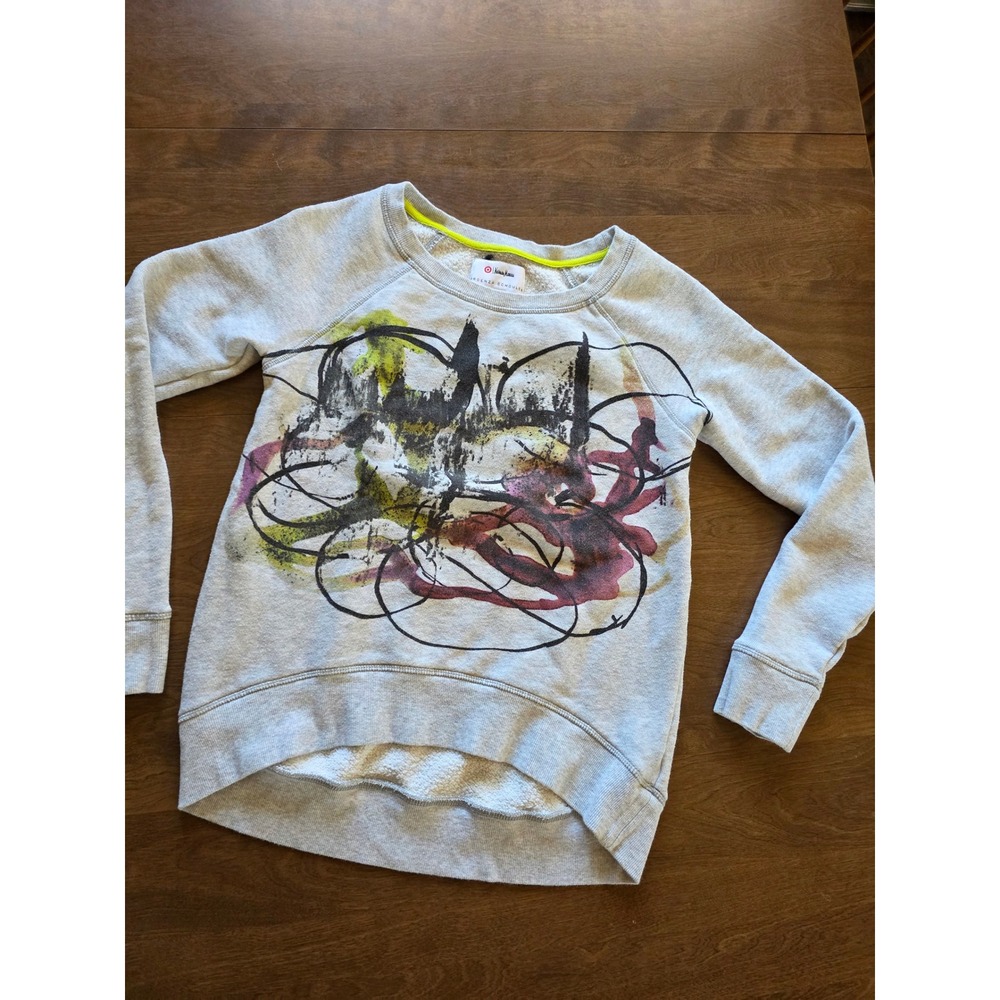 Proenza Schouler Target Neiman Marcus Gray Abstract Graphic Sweatshirt Small